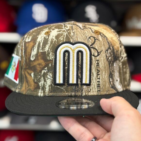 New Era Mexico WBC 'Real Tree Camo' 9FIFTY Snapback Camouflage/Black - Picture 2 of 4